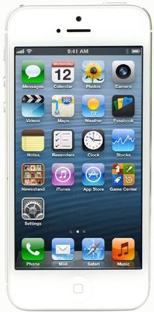 Смартфон Apple iPhone 5 64Gb White & Silver - Заринск